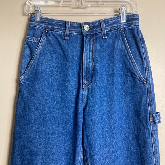 Rag & Bone Ruth Super-High Rise Straight Jeans in Clean Lagoon - Picture 7 of 16